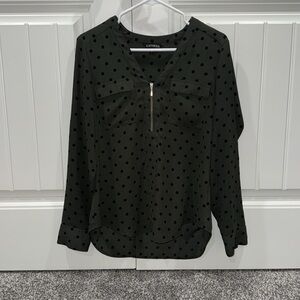 Express Quarter Zip Blouse